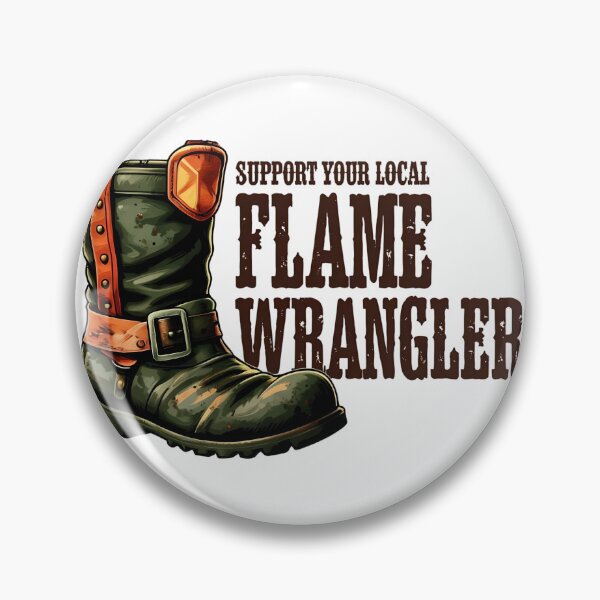 Item preview, Support Your Local Flame Wrangler | Stickers, Wildland Firefighter, Firefighter Stickers, Firefighter Decals, Firefighter Gifts, Outdoor Lover Stickers designed and sold by FirelineMomma.