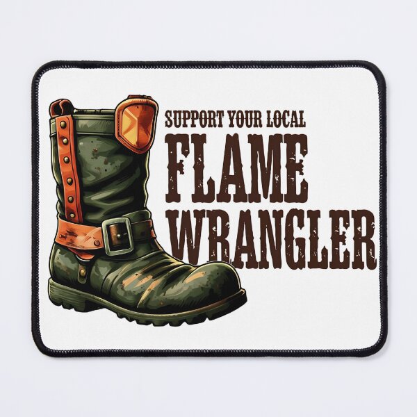 Item preview, Support Your Local Flame Wrangler | Stickers, Wildland Firefighter, Firefighter Stickers, Firefighter Decals, Firefighter Gifts, Outdoor Lover Stickers designed and sold by FirelineMomma.