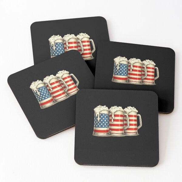 Item preview, Beer American Flag 4th of July Men Women Merica Drinking USA designed and sold by diyoor.