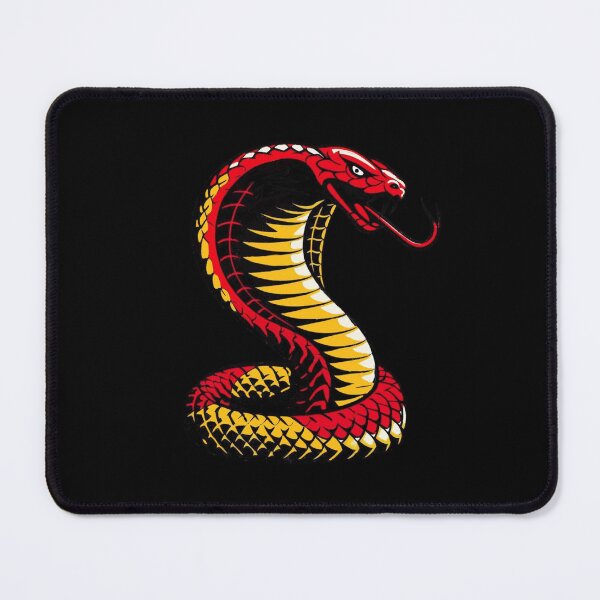Item preview, Red and Gold King Cobra Snake designed and sold by Myra365Art.