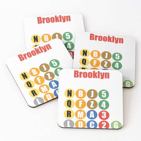 Item preview, Brooklyn train lines red designed and sold by Mozart3.
