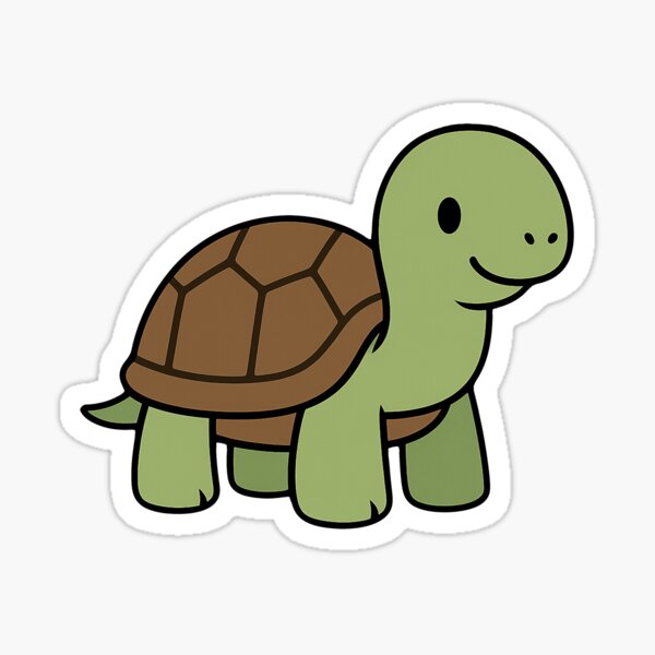 Item preview, Cute Cartoon Turtle – Nature-Inspired Animal Friend designed and sold by Geologyin5.
