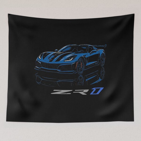 Item preview, C7 Corvette ZR1 in Deep Blue with Aggressive Track Stance designed and sold by TheArtOfCar.