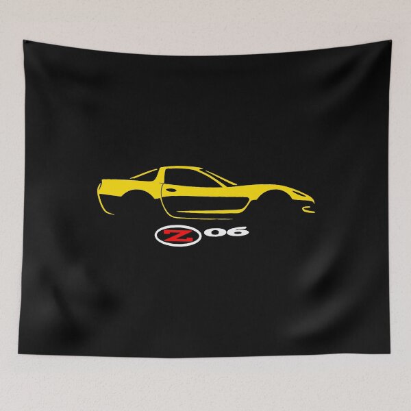 Item preview, C5 Corvette Z06 Millennium Yellow Minimalist Tribute designed and sold by TheArtOfCar.