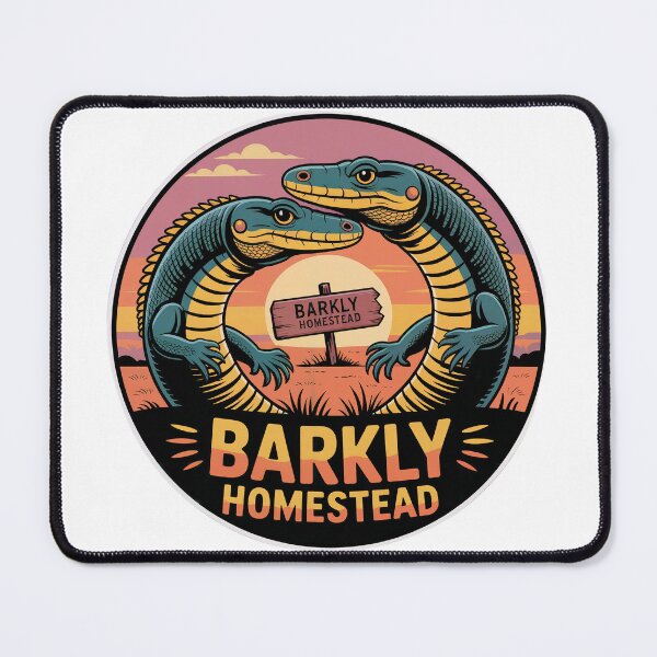 Item preview, Barkly Homestead Goanna Sunset Sticker designed and sold by Random Designs.
