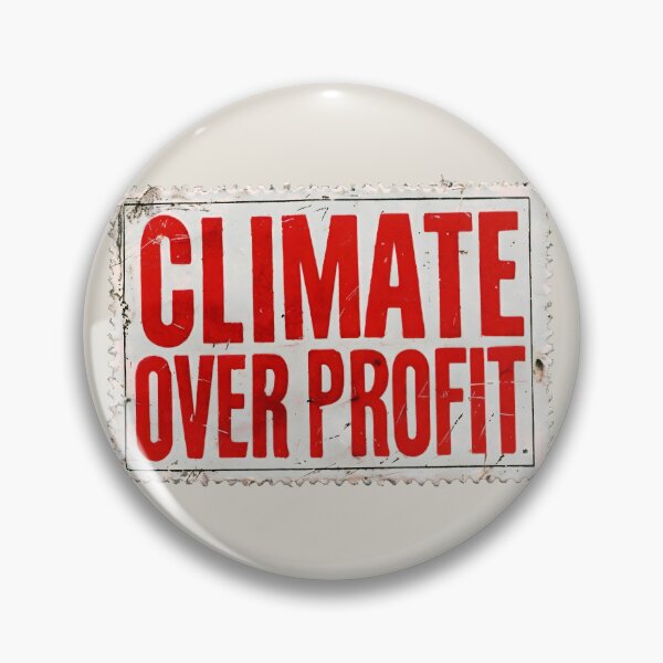 Item preview, Climate Over Profit - Distressed Worn Out Stamp designed and sold by Vashy56.