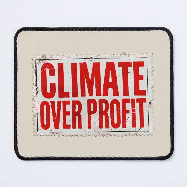 Item preview, Climate Over Profit - Distressed Worn Out Stamp designed and sold by Vashy56.