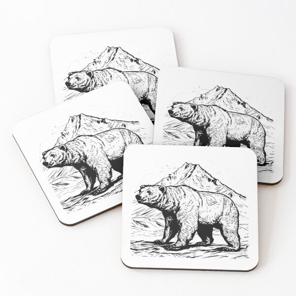 Item preview, Polar Bear Arctic Ice Snow Glacier Ursid Winter Wildlife designed and sold by inkoutninja.