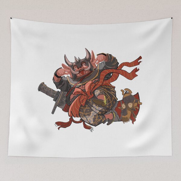 Item preview, Oni Power Pose – Cartoon Demon Warrior designed and sold by chamnongart.