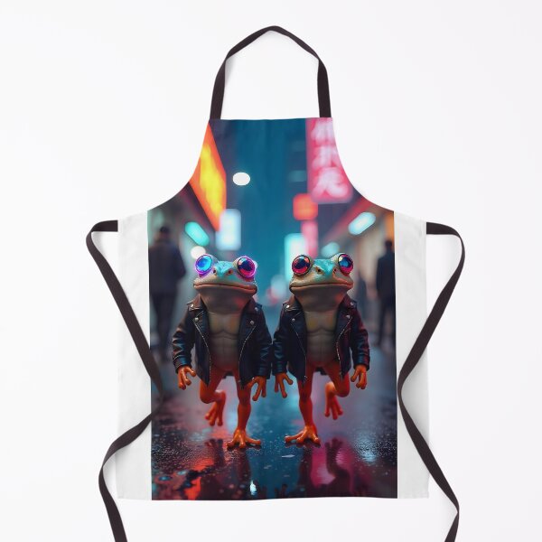Item preview, Cyberpunk Frogs of Neon City designed and sold by Ronin1969.