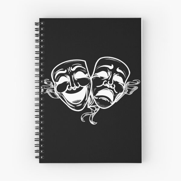 Item preview, Comedy & Tragedy in White designed and sold by Kate Miller Illustrator.