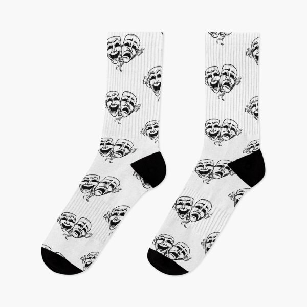 Item preview, Comedy and Tragedy designed and sold by Kate Miller Illustrator.
