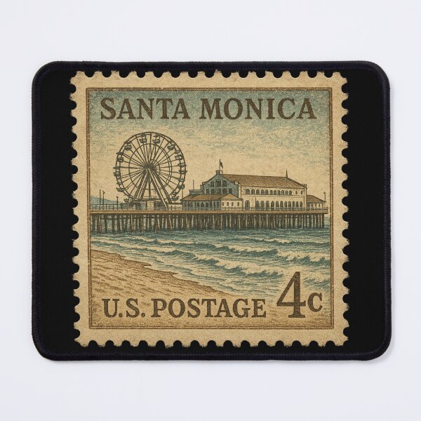 Item preview, Santa Monica Pier Stamp designed and sold by RWCarpenter.