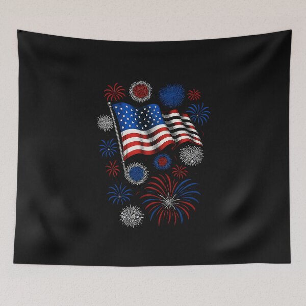 Item preview, Fireworks 4th of July American Flag Patriotic Sparklers designed and sold by TalalosART.