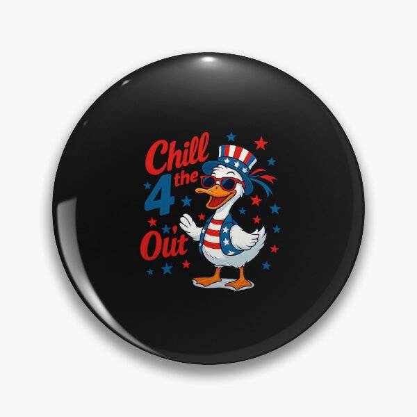 Item preview, Funny Goose Chill the 4th of July Duck Patriotic Outfit USA designed and sold by TalalosART.