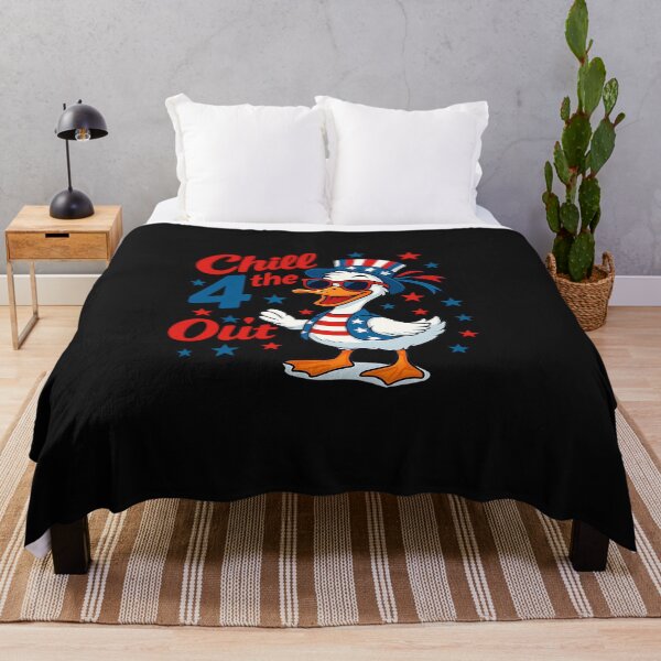 Item preview, Funny Goose Chill the 4th of July Duck Patriotic Outfit USA designed and sold by TalalosART.