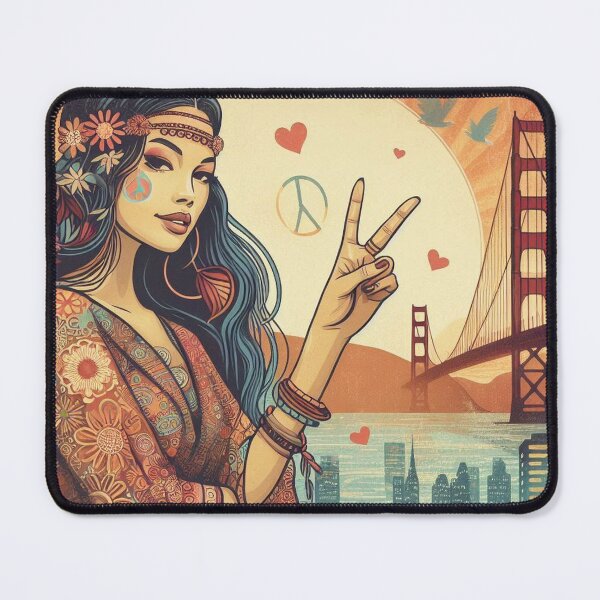 Item preview, Vintage Hippy Art designed and sold by TheDarkWardrobe.