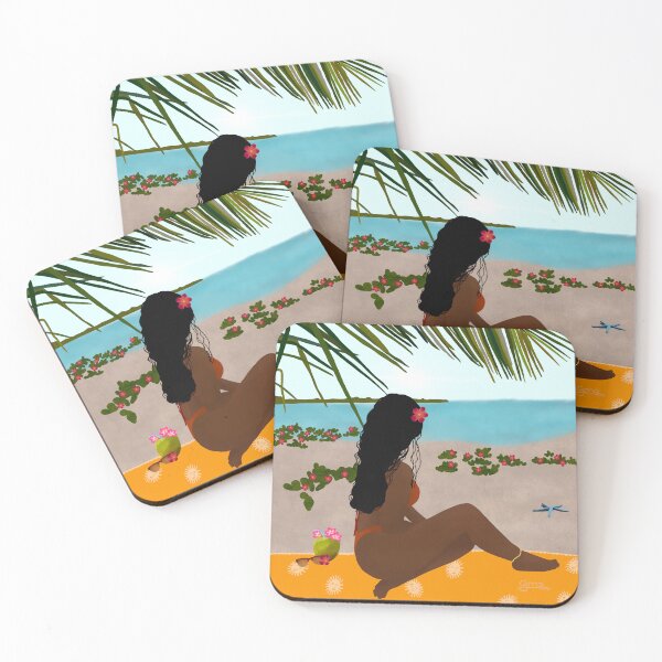 Item preview, Island girl designed and sold by Kafou-36-art.