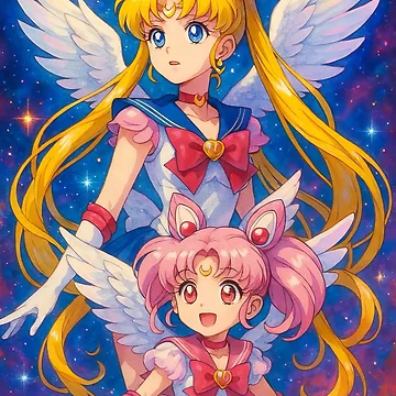 Artwork thumbnail, Lunar Rabbit Angels by 90snerd