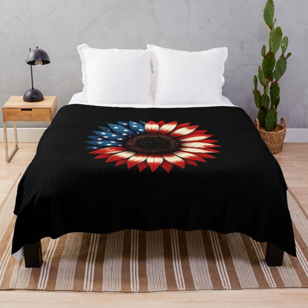 Artikelvorschau, Sonnenblume Amerikanische Flagge 4. Juli Frauen Männer Merica USA entworfen und verkauft von MOHITSALVI.