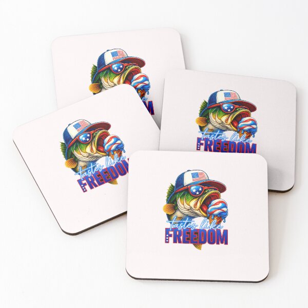 Item preview, Tastes Like Freedom Bass Fishing 4th of July For Boys Kids designed and sold by MOHITSALVI.