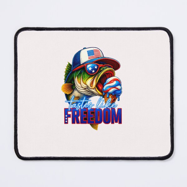 Item preview, Tastes Like Freedom Bass Fishing 4th of July For Boys Kids designed and sold by MOHITSALVI.