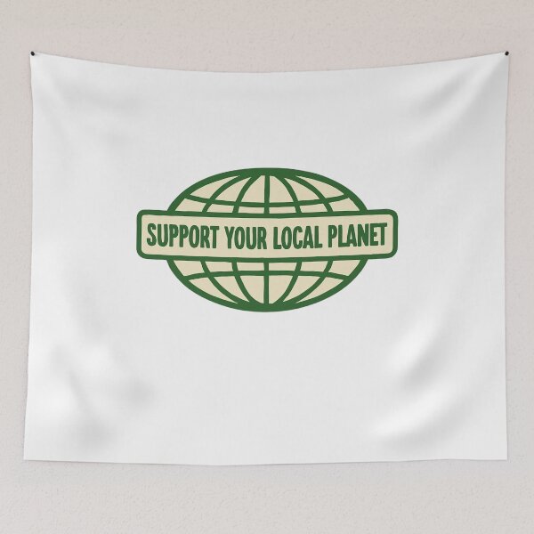 Item preview, Support Your Local Planet  designed and sold by CharmStudio.