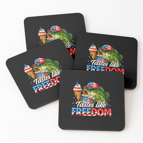 Item preview, Tastes Like Freedom Bass Fishing Patriotic 4th of July designed and sold by MOHITSALVI.