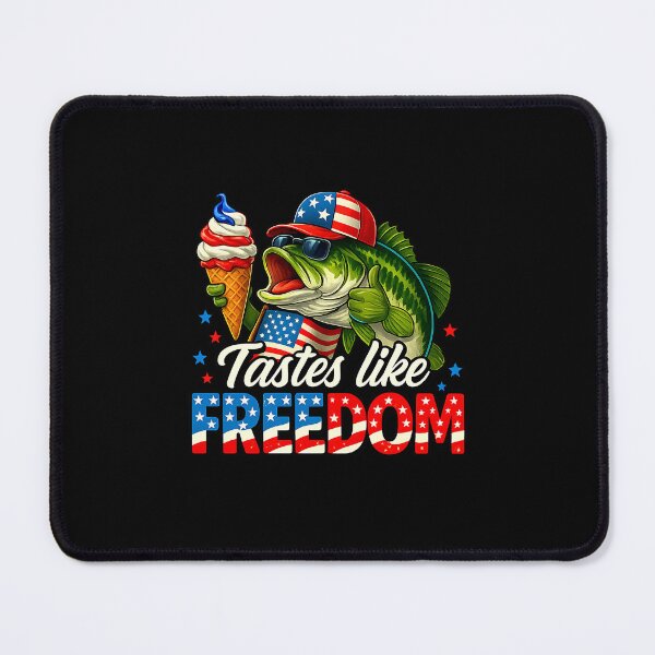 Item preview, Tastes Like Freedom Bass Fishing Patriotic 4th of July designed and sold by MOHITSALVI.