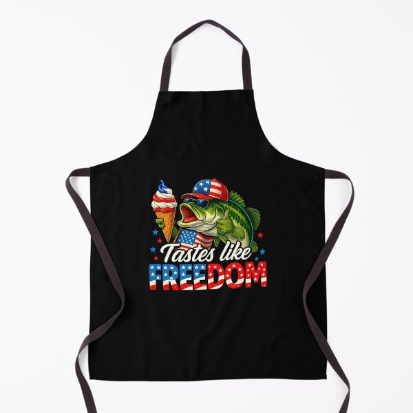 Item preview, Tastes Like Freedom Bass Fishing Patriotic 4th of July designed and sold by MOHITSALVI.