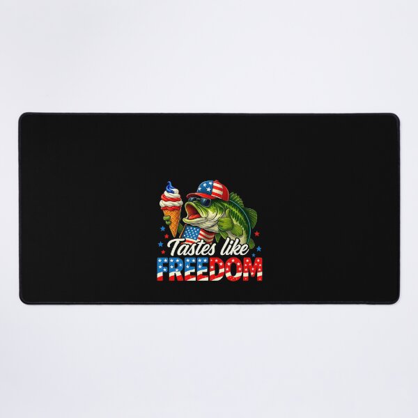 Item preview, Tastes Like Freedom Bass Fishing Patriotic 4th of July designed and sold by MOHITSALVI.