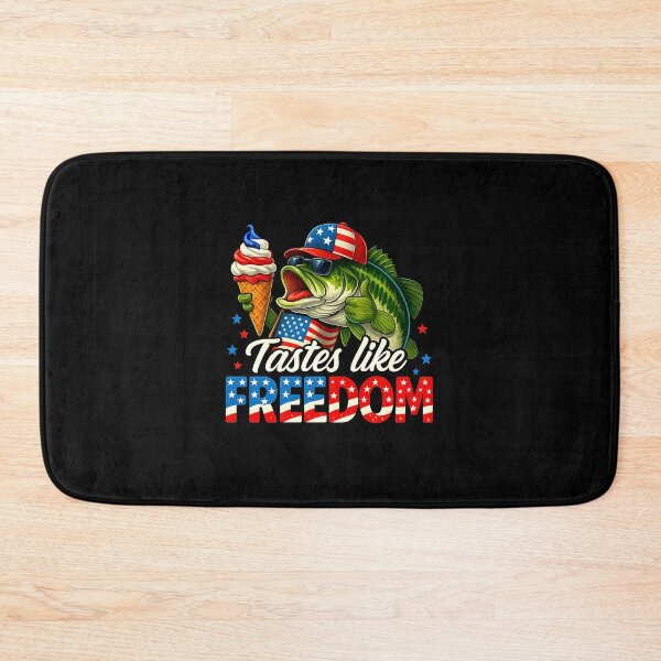 Item preview, Tastes Like Freedom Bass Fishing Patriotic 4th of July designed and sold by MOHITSALVI.