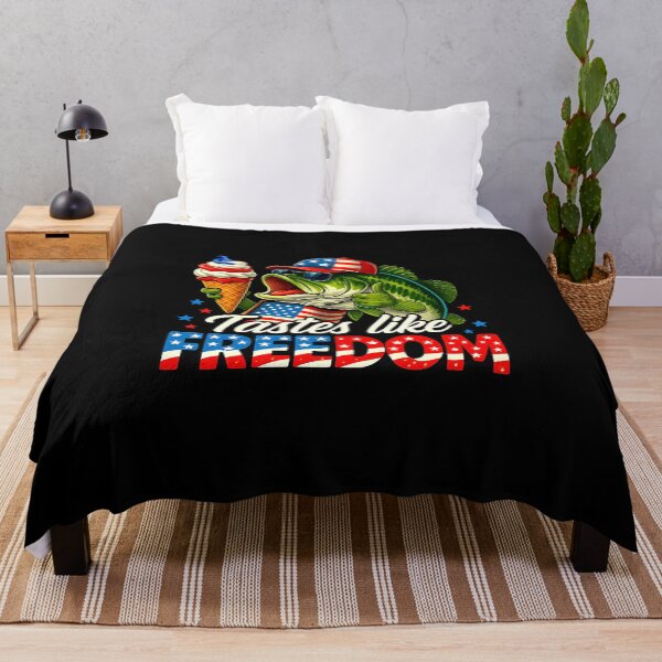 Item preview, Tastes Like Freedom Bass Fishing Patriotic 4th of July designed and sold by MOHITSALVI.