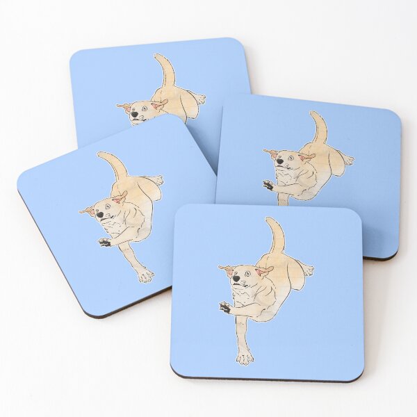 Item preview, Yellow Labrador Retriever Belly Flop designed and sold by Sparklepupfaeri.
