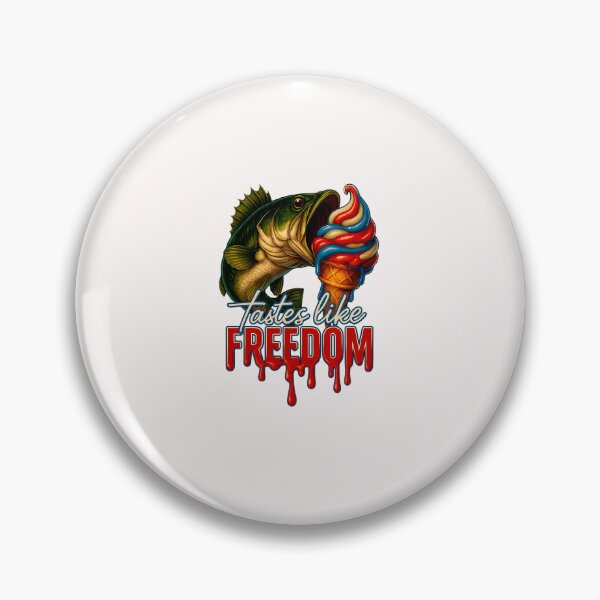 Item preview, USA Bass Fishing 4th of July America Tastes Like Freedom designed and sold by MOHITSALVI.