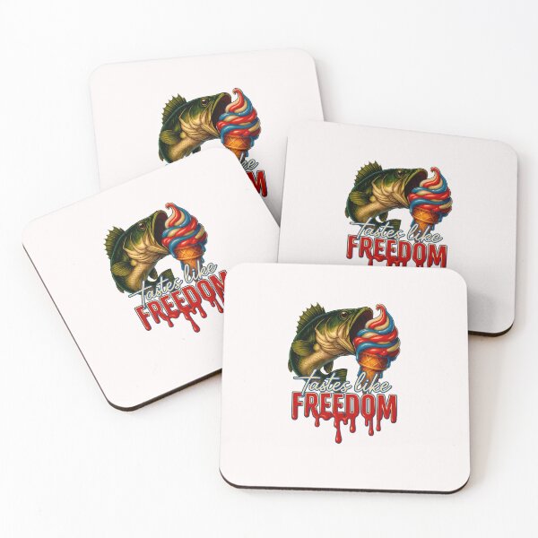 Item preview, USA Bass Fishing 4th of July America Tastes Like Freedom designed and sold by MOHITSALVI.