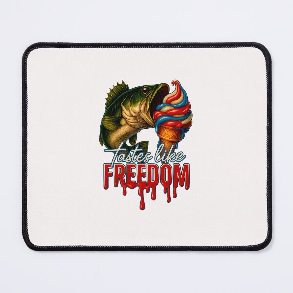 Item preview, USA Bass Fishing 4th of July America Tastes Like Freedom designed and sold by MOHITSALVI.