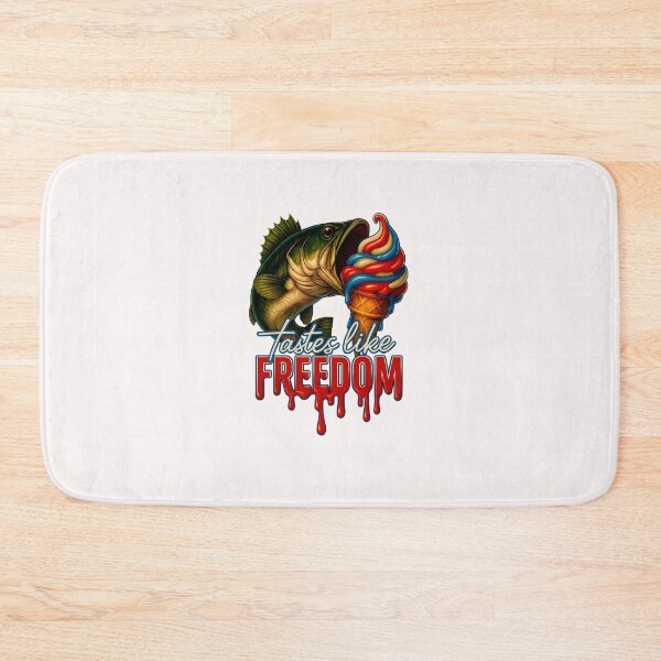 Item preview, USA Bass Fishing 4th of July America Tastes Like Freedom designed and sold by MOHITSALVI.