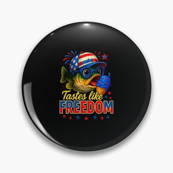 Item preview, USA Bass Fishing Tastes Like Freedom 4th of July America designed and sold by MOHITSALVI.