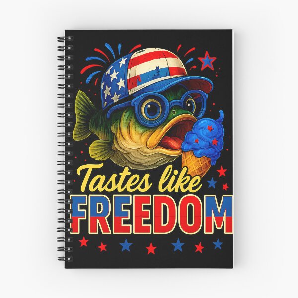 Item preview, USA Bass Fishing Tastes Like Freedom 4th of July America designed and sold by MOHITSALVI.