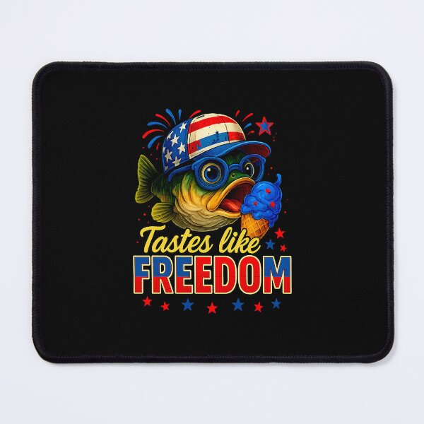 Item preview, USA Bass Fishing Tastes Like Freedom 4th of July America designed and sold by MOHITSALVI.