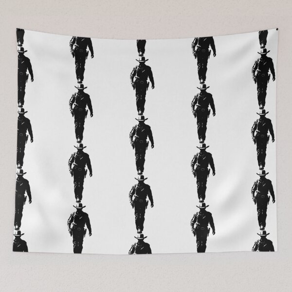 Item preview, Cowboy Bandit Silhouette Art, Wild West Outlaw Illustration, Western Outlaw Print, Gunslinger Wall Decor, Desert Western Design, Lone Rider Artwork designed and sold by EvolvClothing.