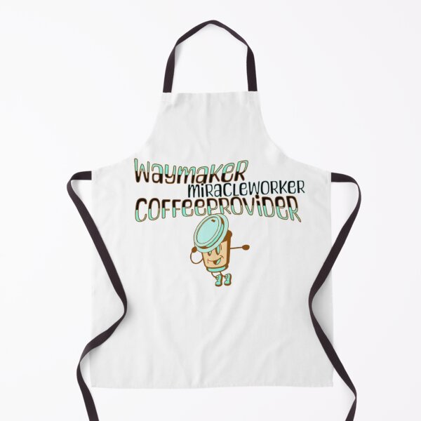 Item preview, Waymaker Miracleworker Coffeeprovider Funny Christian Text designed and sold by DivineHaven.