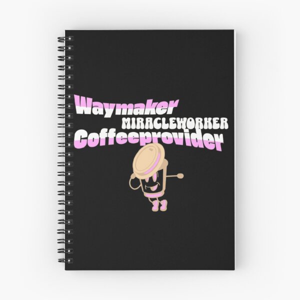 Item preview, Waymaker Miracleworker Coffeeprovider Funny Christian Text designed and sold by DivineHaven.