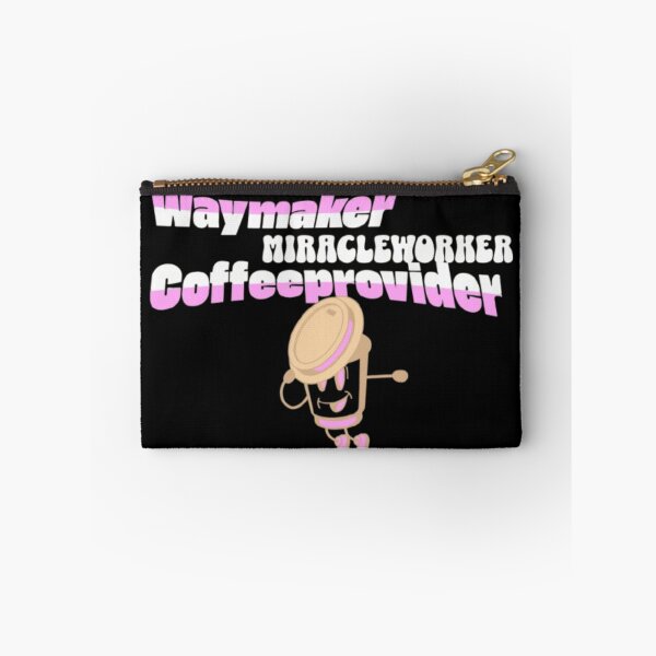 Item preview, Waymaker Miracleworker Coffeeprovider Funny Christian Text designed and sold by DivineHaven.