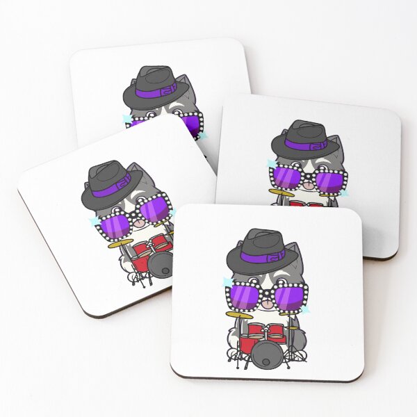 Item preview, Rock and roll Husky Dog playing drums designed and sold by Pet Station.
