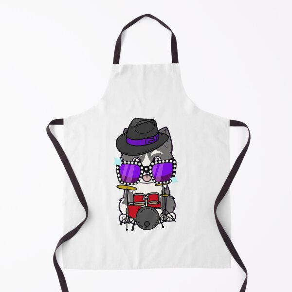 Item preview, Rock and roll Husky Dog playing drums designed and sold by Pet Station.