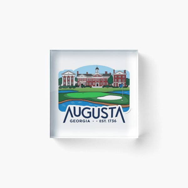 Item preview, Augusta Georgia Skyline | Est. 1736 | Southern Charm Sticker designed and sold by Stilll Waters Studio.