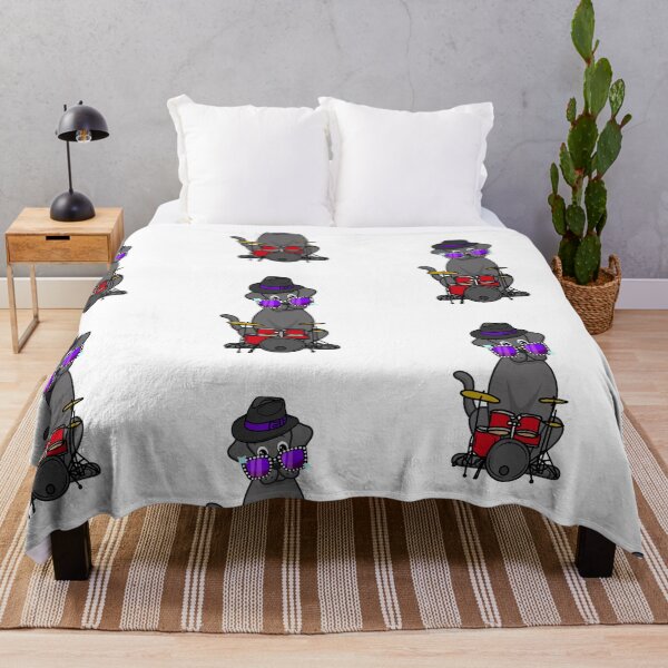 Item preview, Rock and roll Big Dog tocando la batería designed and sold by Pet Station.