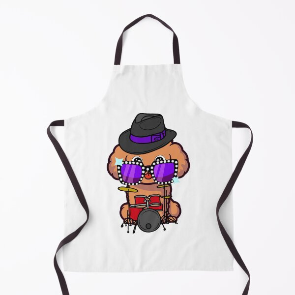 Item preview, Rock and roll Brown Dog playing drums designed and sold by Pet Station.